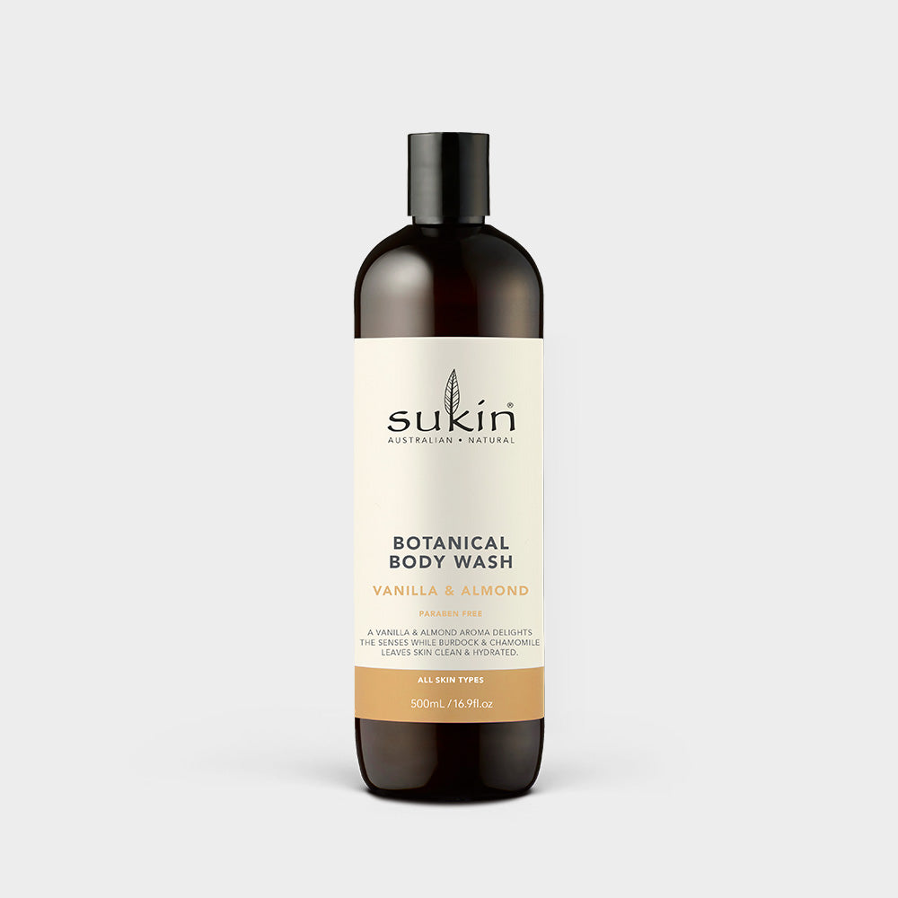 BOTANICAL BODY WASH | VANILLA & ALMOND | 500ML